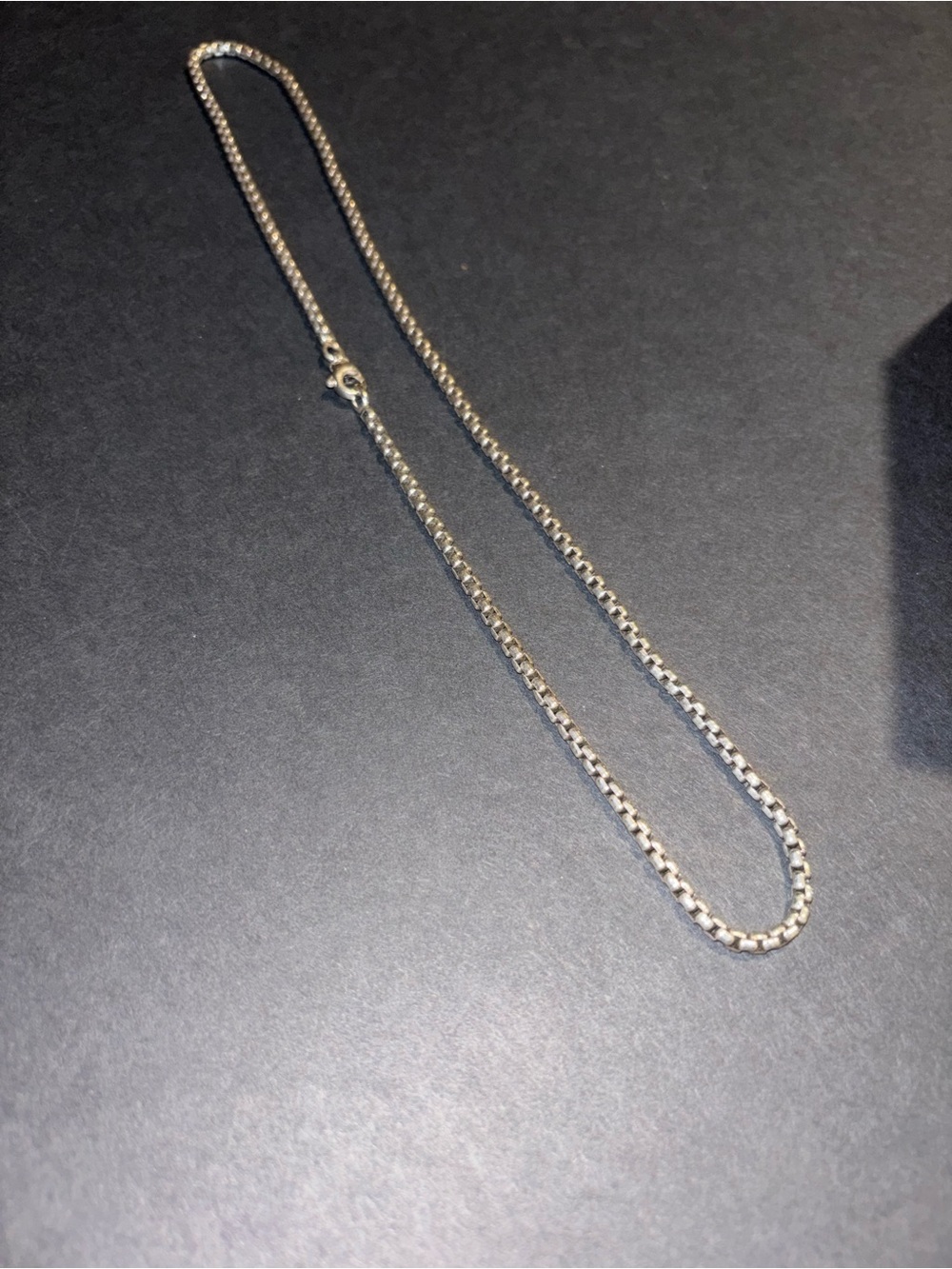 David Yurman Box Chain Necklace in Sterling Silver Sterling Silver